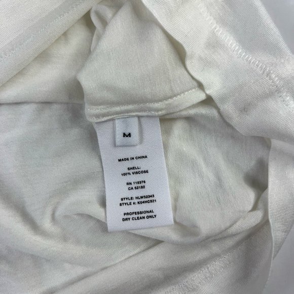Helmut Lang Womens Kick FRT T-Shirt White Short Sleeve Crew Neck Tee M New $195 - Picture 7 of 11
